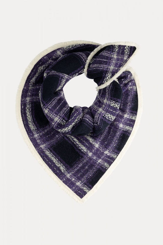POM Amsterdam Shawls Purple / OS ÉCHARPE - Checks French Violet
