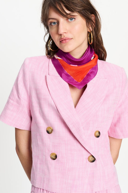 POM Amsterdam Shawls Purple / OS ECHARPE - Urban Flora Purple Petite