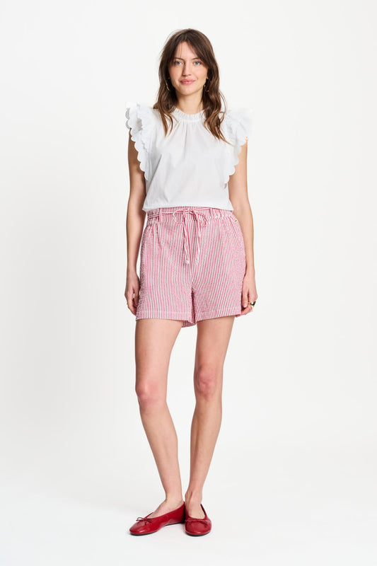 POM Amsterdam Shorts Red / 34 SHORTS - Seersucker Red White