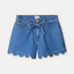 POM Amsterdam Shorts SHORTS - Denim Scallop