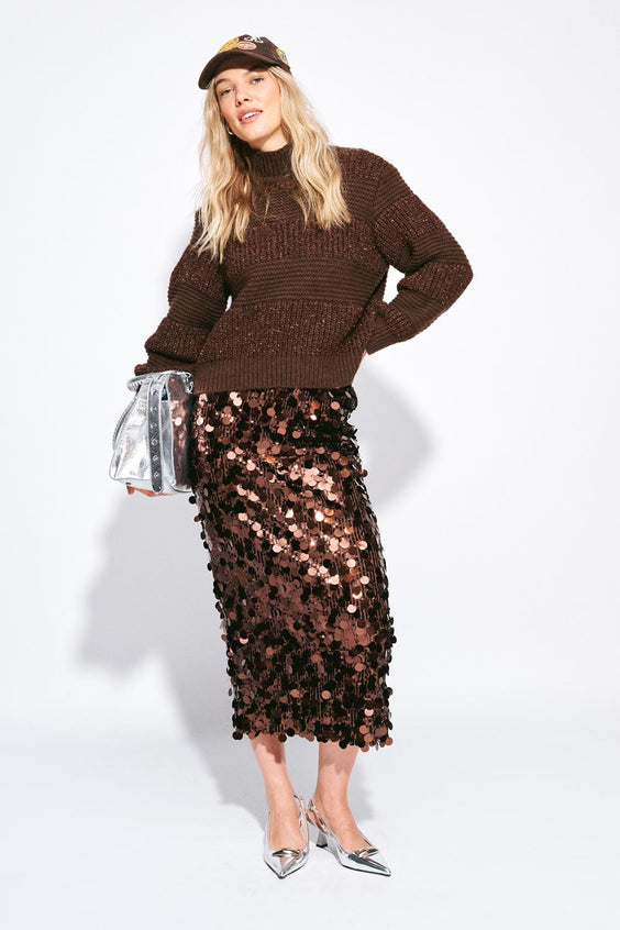POM Amsterdam Skirts Brown / 34 JUPE - Lina Chocolate Brown