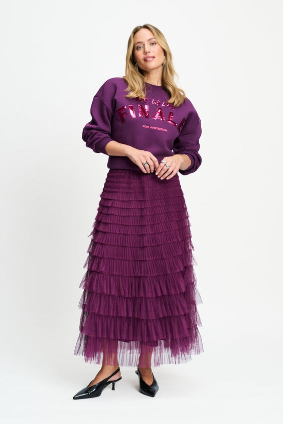 POM Amsterdam Skirts JUPE - Bella Dark Plum