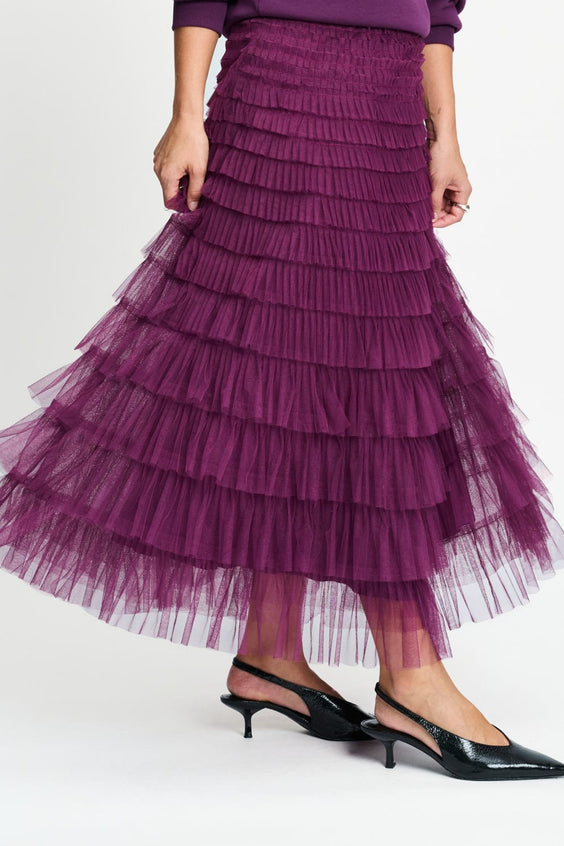 POM Amsterdam Skirts JUPE - Bella Dark Plum