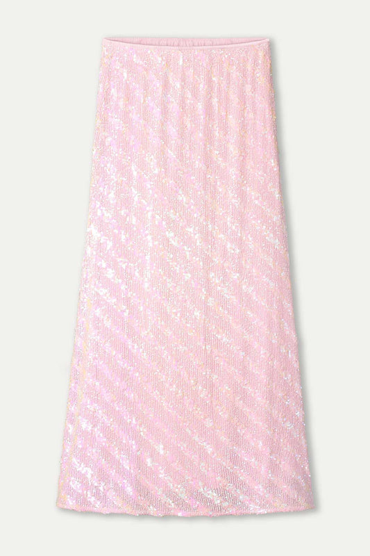 POM Amsterdam Skirts JUPE - Sequins Shell Pink