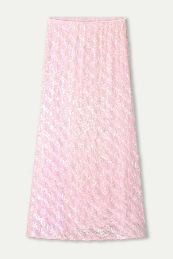 POM Amsterdam Skirts JUPE - Sequins Shell Pink
