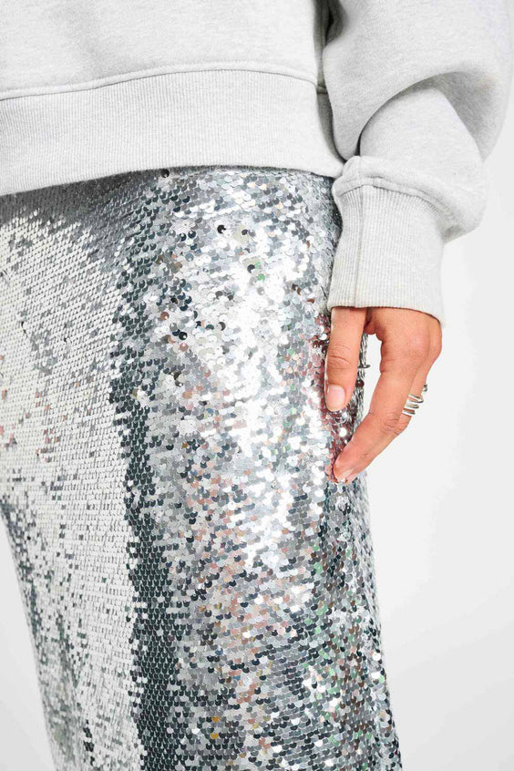 POM Amsterdam Skirts JUPE - Sequins Silver