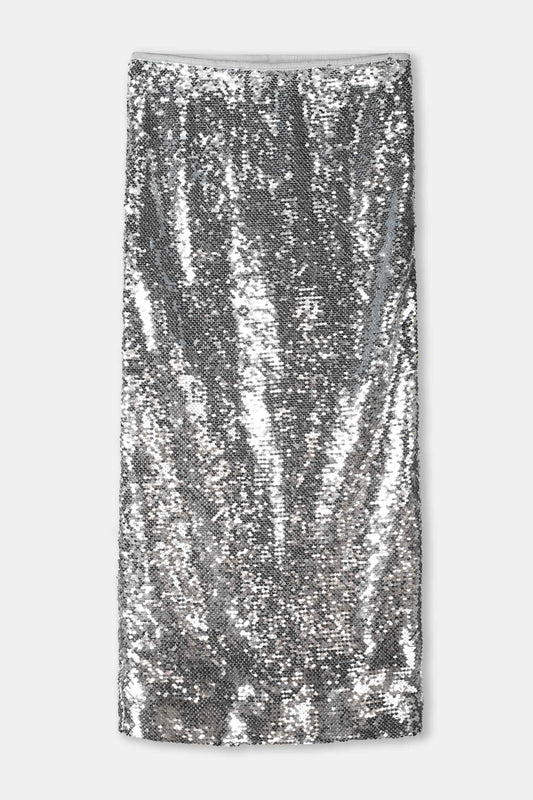 POM Amsterdam Skirts JUPE - Sequins Silver