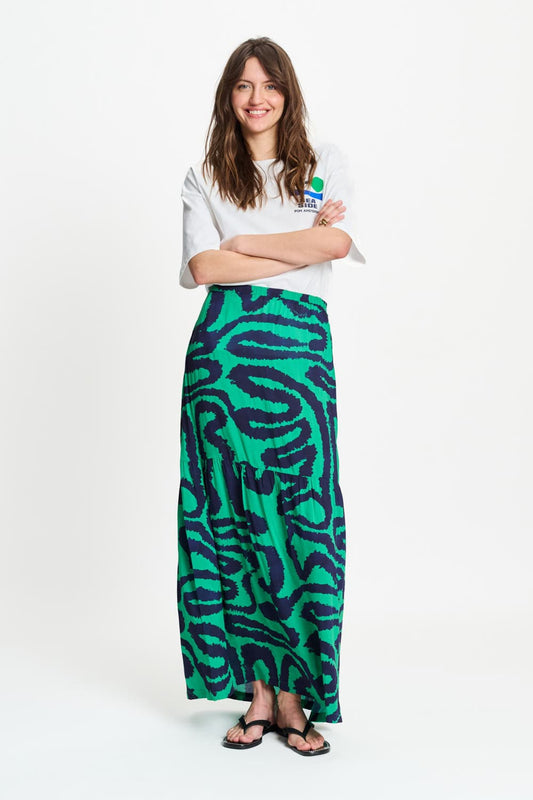 POM Amsterdam Skirts Multi colour / 34 JUPE - Waves Green
