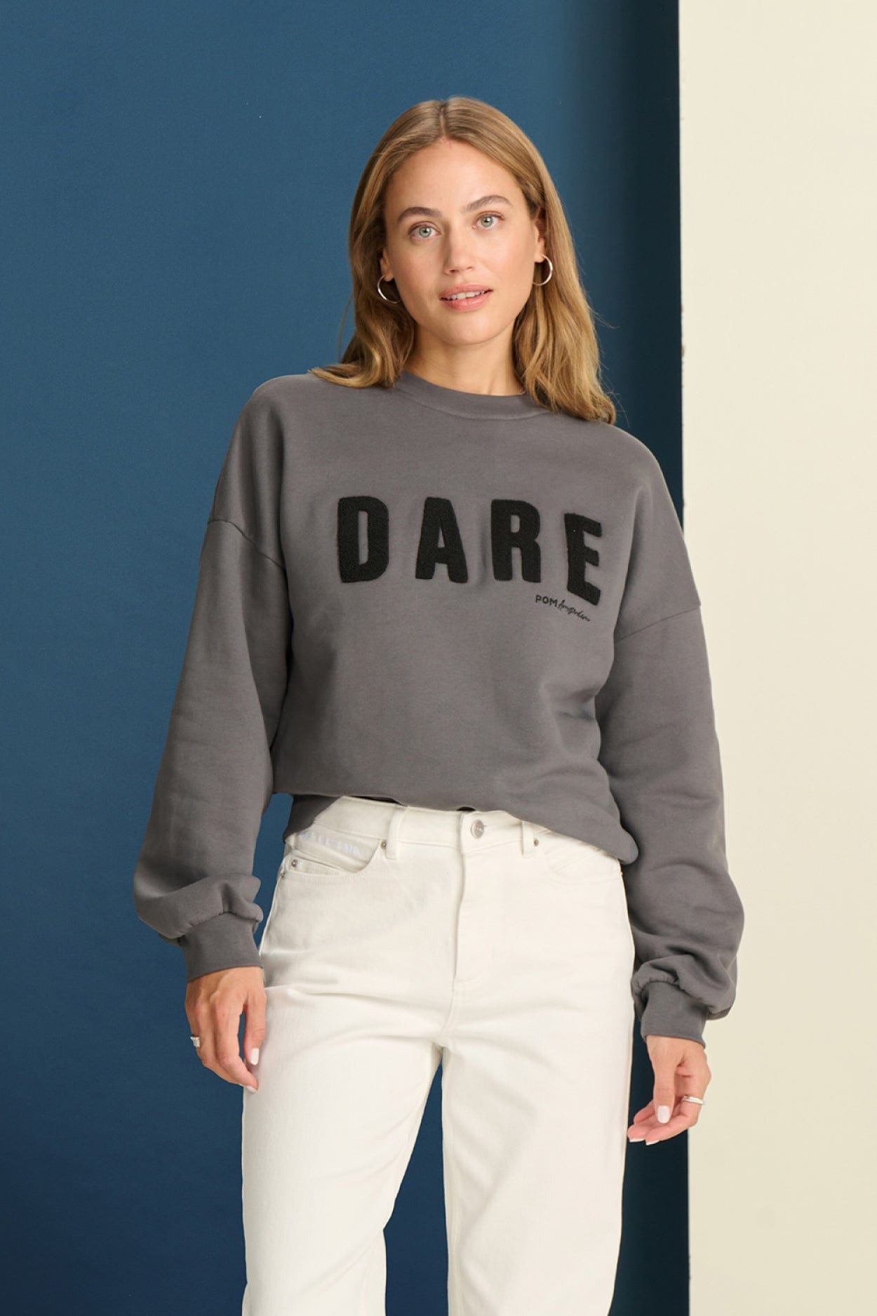 POM Amsterdam Sweaters Grey / 34 PULL - Dare To Be Anthracite