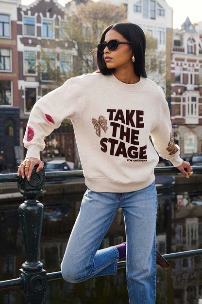 POM Amsterdam Sweaters Grey / 34 SWEATER - Sascha Take The Stage