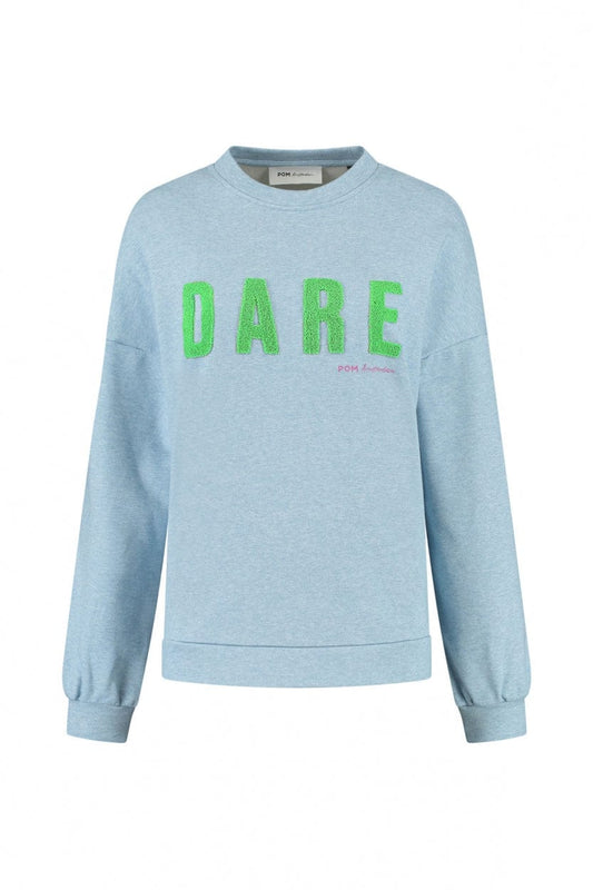POM Amsterdam Sweaters PULL - DARE Cloudy Blue