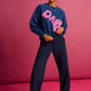 POM Amsterdam Sweaters SWEATER - DARE Eternal Blue