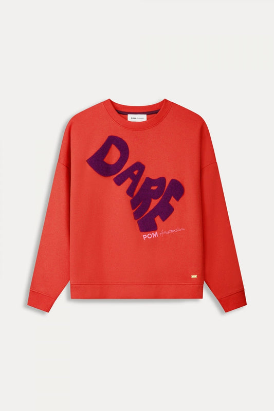 POM Amsterdam Sweaters SWEATER - DARE Phoenix Red
