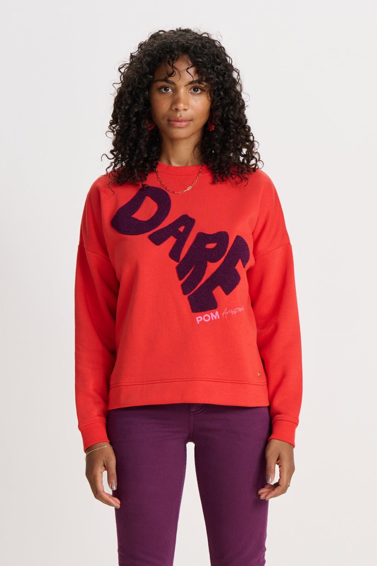 POM Amsterdam Sweaters SWEATER - DARE Phoenix Red