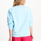 POM Amsterdam Sweaters SWEATER - Getaway Crew Blue Mist