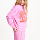 POM Amsterdam Sweaters SWEATER - Getaway Crew Pink
