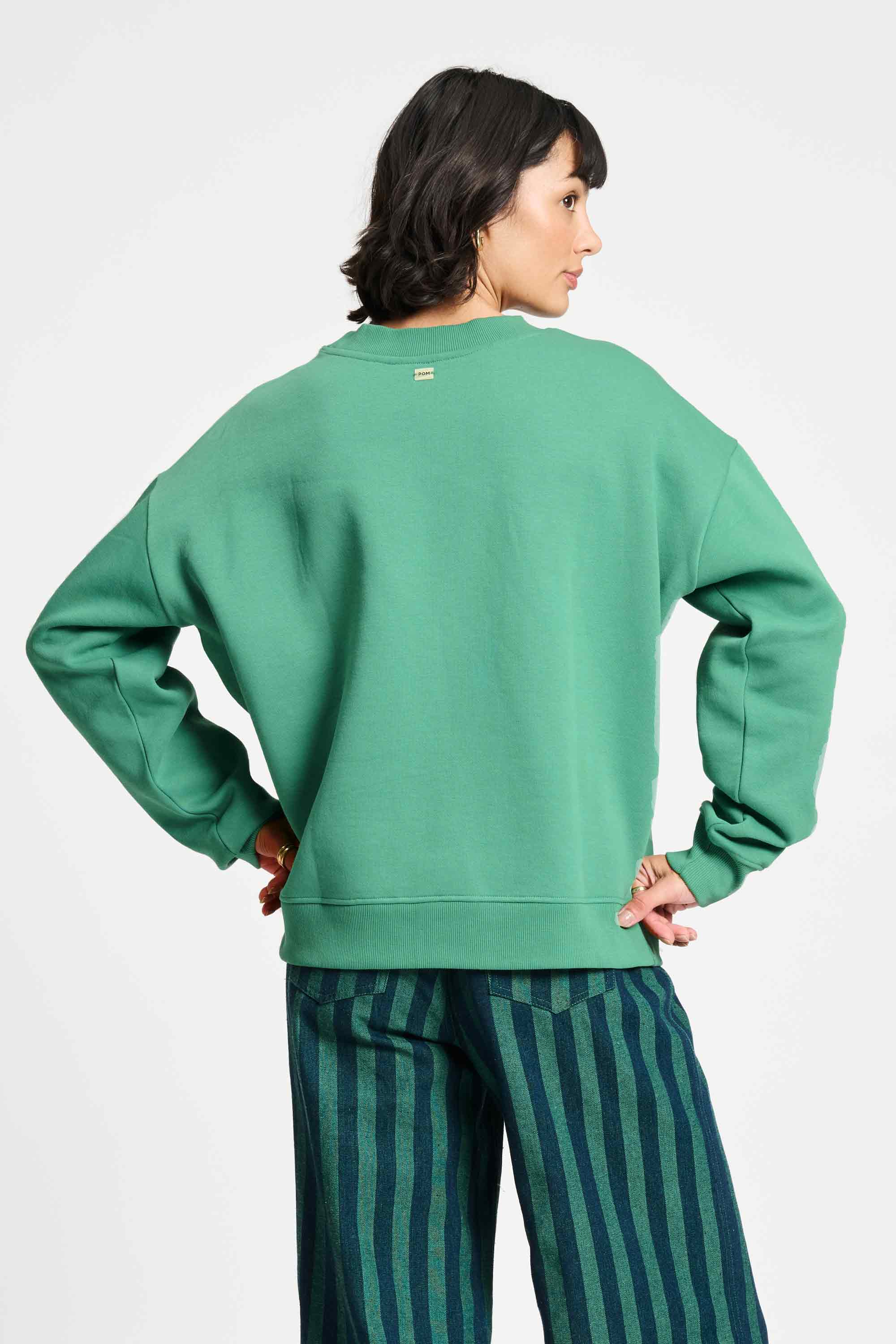 POM Amsterdam Sweaters SWEATER - Pomodori Pine Green