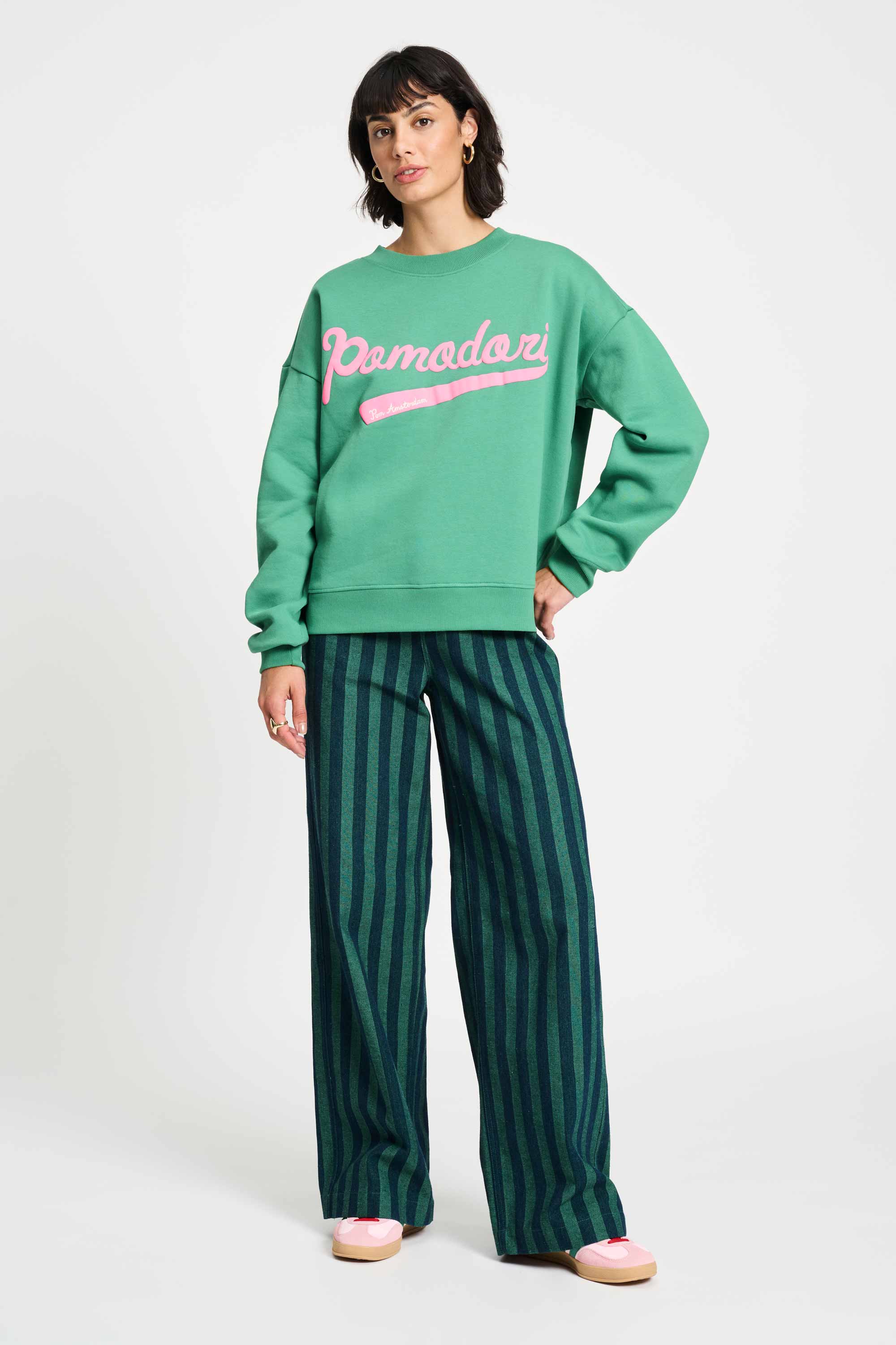 POM Amsterdam Sweaters SWEATER - Pomodori Pine Green