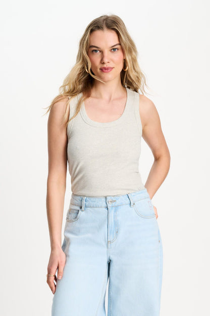 POM Amsterdam Tops Grey / 34 TOP - Rue Grey Melange