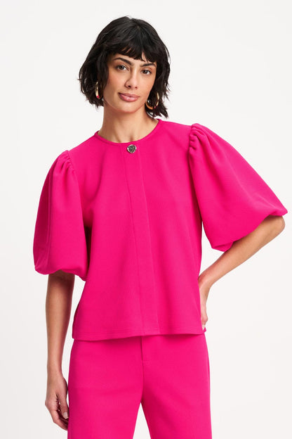 POM Amsterdam Tops Pink / 34 TOP - Bright Rose