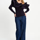 POM Amsterdam Tops TOP - Billie Shimmer Dark Plum