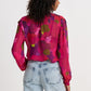 POM Amsterdam Tops TOP - Brushwork Fiery Pink