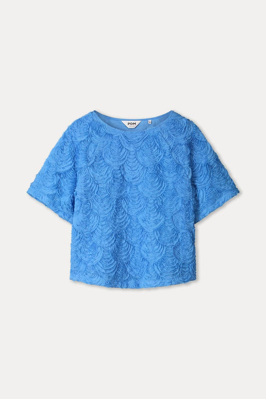 POM Amsterdam Tops TOP - Flora Smashing Blue