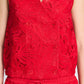 POM Amsterdam Tops TOP - Lace Bloom Red