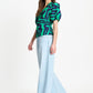 POM Amsterdam Tops TOP - Poplin Waves Green