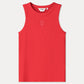 POM Amsterdam Tops TOP - Rib Bloom Red
