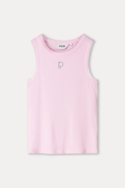 POM Amsterdam Tops TOP - Rib Shell Pink