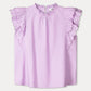 POM Amsterdam Tops TOP - Ruffles Lavender