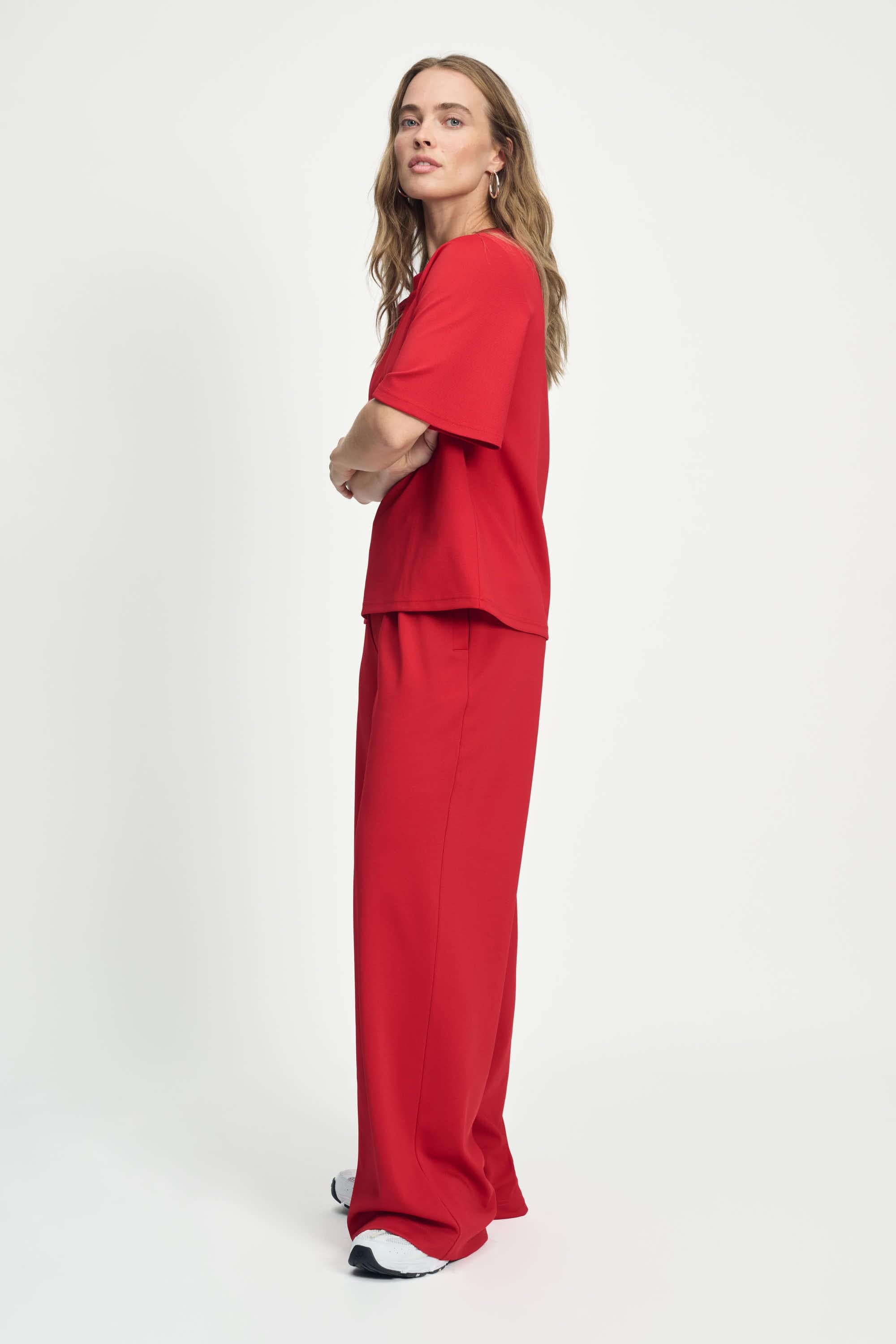 POM Amsterdam Tops TOP - Scarlet Red Summer