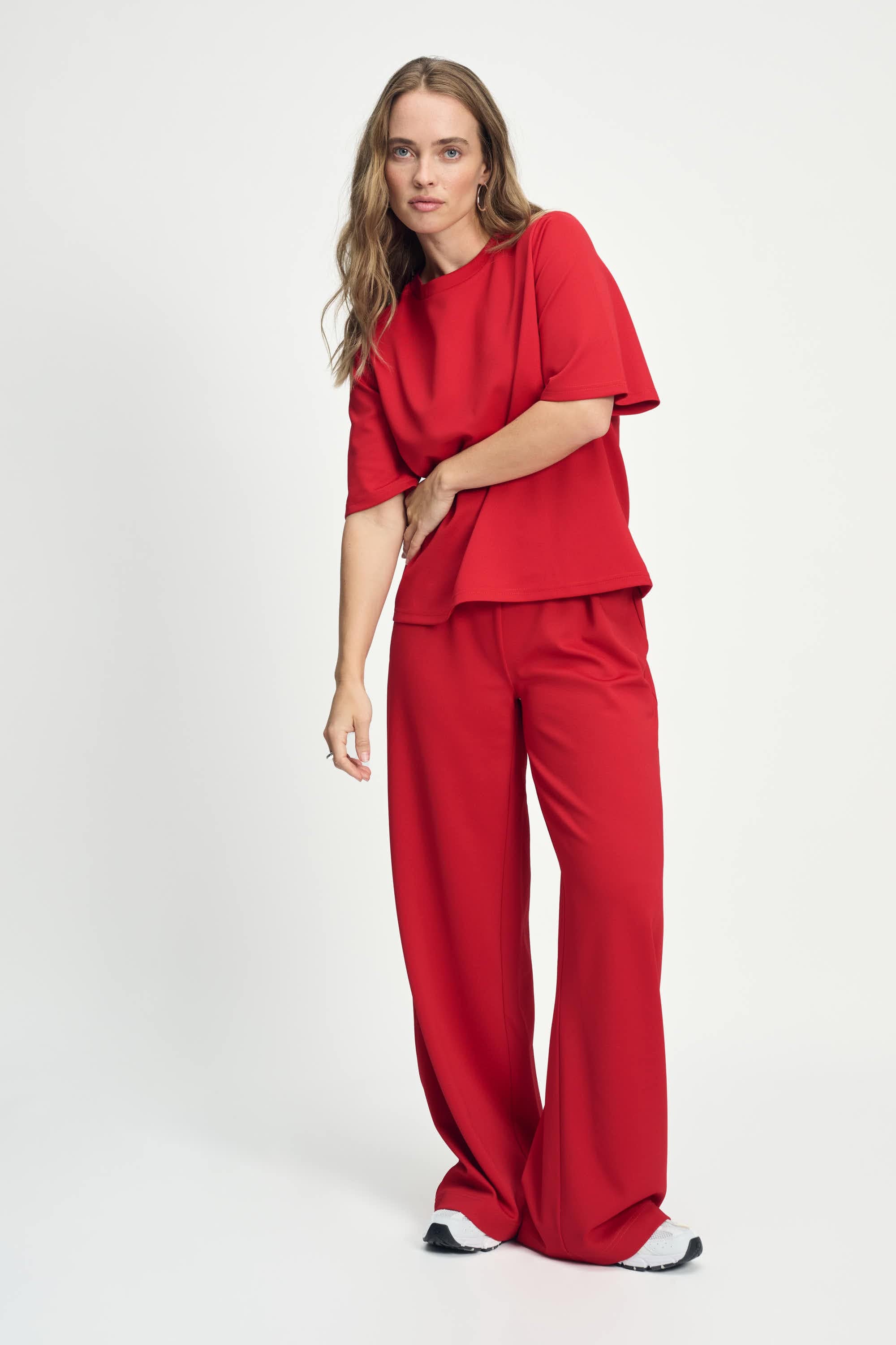 POM Amsterdam Tops TOP - Scarlet Red Summer
