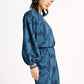 POM Amsterdam Tops TOP - Swirl Horizon Blue