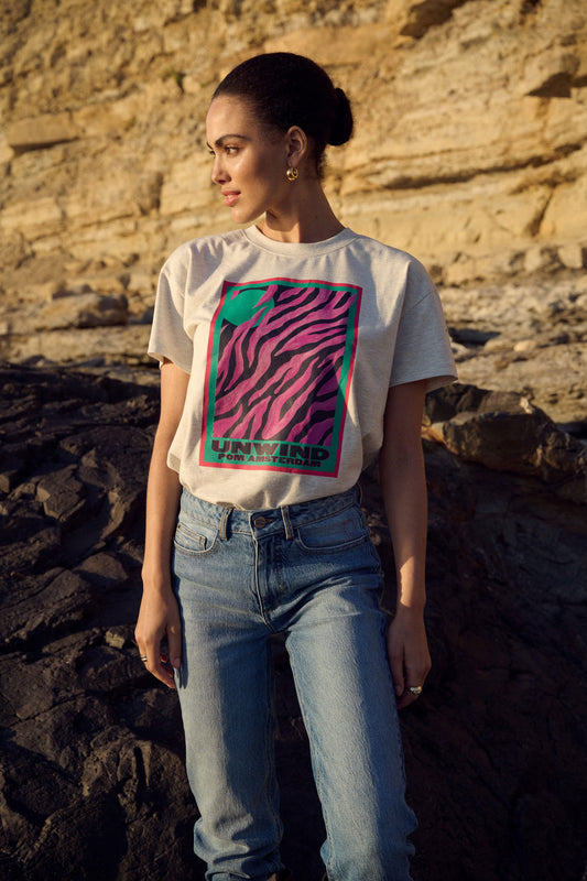 POM Amsterdam Tshirts Grey / 34 TSHIRT - Animal