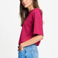 POM Amsterdam Tshirts T-SHIRT - Taylor Burgundy Red