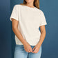 POM Amsterdam Tshirts TSHIRT - Eef Ecru