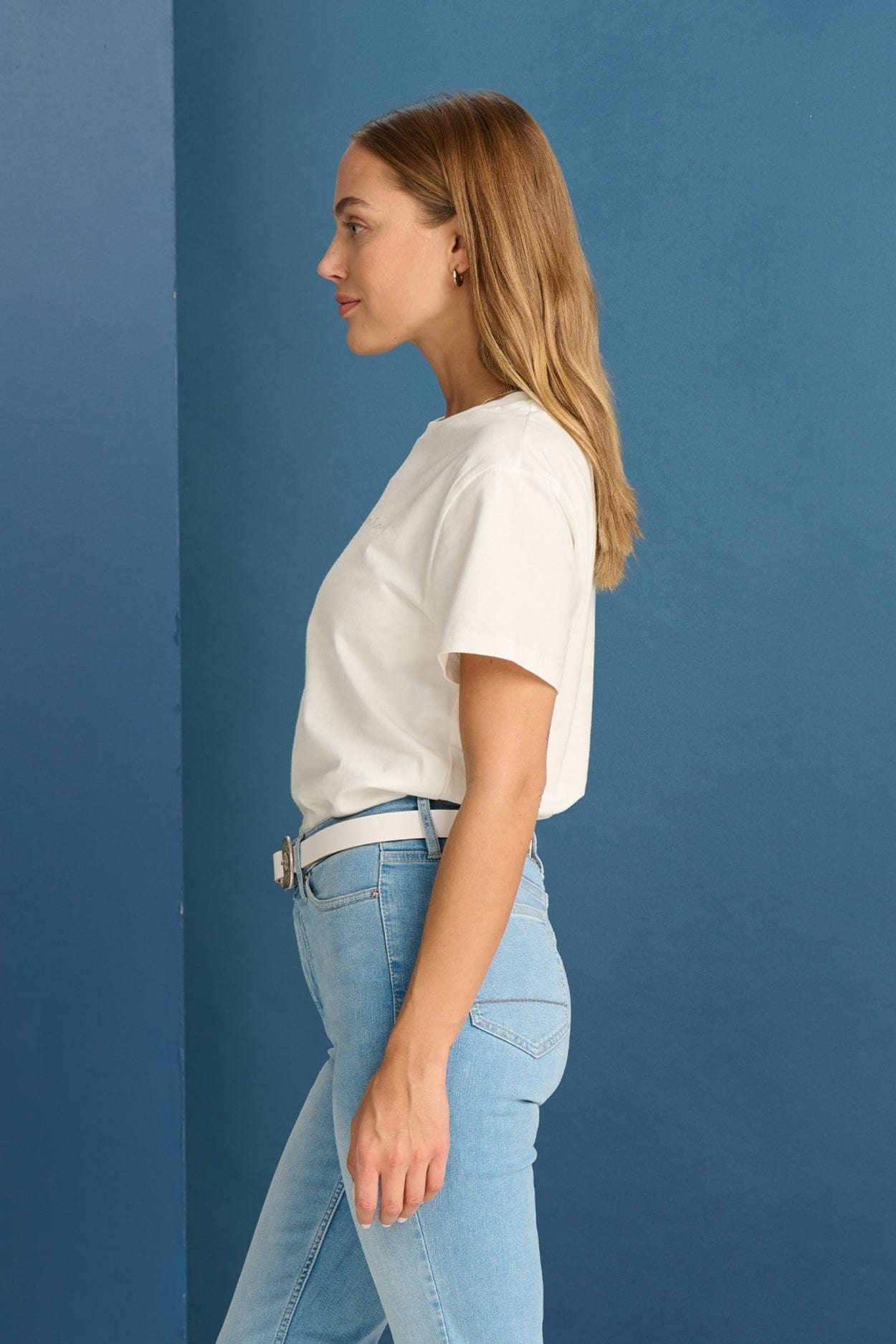 POM Amsterdam Tshirts TSHIRT - Eef Ecru