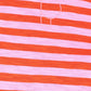 POM Amsterdam Tshirts TSHIRT - Stripe Orange Pink