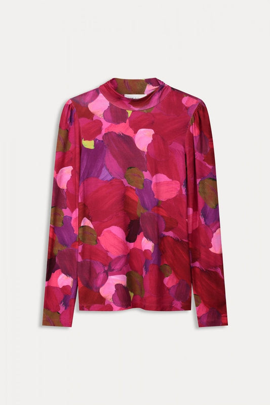POM Amsterdam Turtlenecks COL ROULÉ - Brushwork Fiery Pink