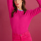 POM Amsterdam Turtlenecks COL ROULÉ - Fiery Pink