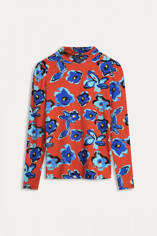 POM Amsterdam Turtlenecks COL ROULÉ - Flower Glory Red