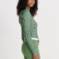POM Amsterdam Turtlenecks COL ROULÉ - Flower Swirl Green