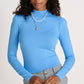 POM Amsterdam Turtlenecks COL ROULÉ - Steel Blue