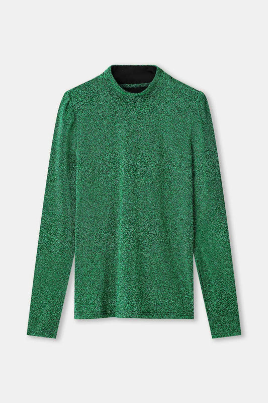 POM Amsterdam Turtlenecks TURTLENECK - Glitter Pine Green