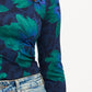 POM Amsterdam Turtlenecks TURTLENECK - Romi Jersey Bloom Teal Green