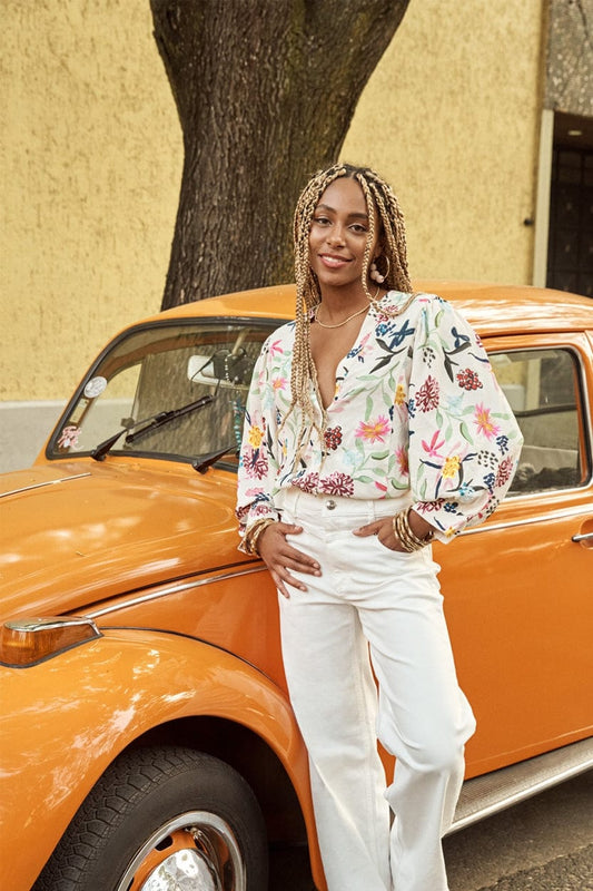 POM Amsterdam Blouses BLOUSE - Garden Bloom
