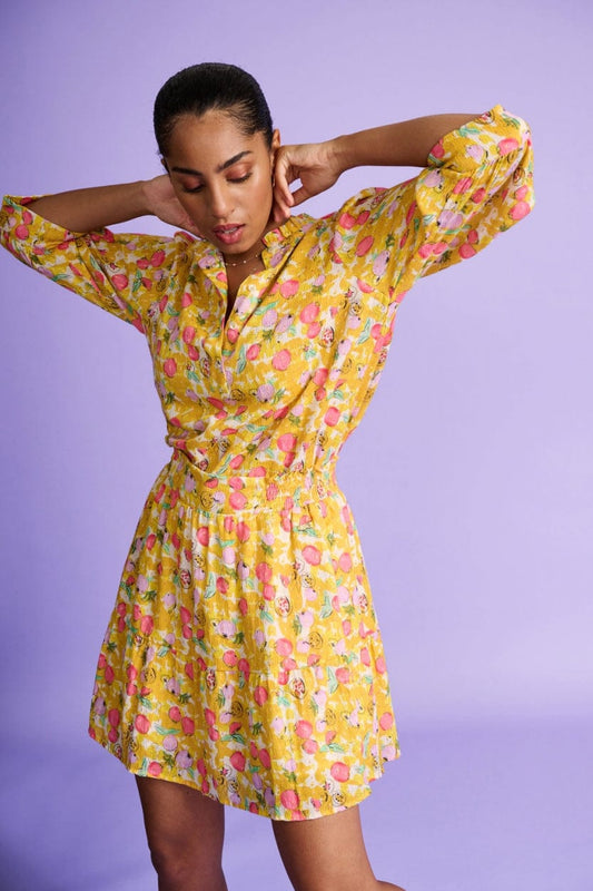 POM Amsterdam Blouses BLOUSE - Mia Pomegranate Yellow