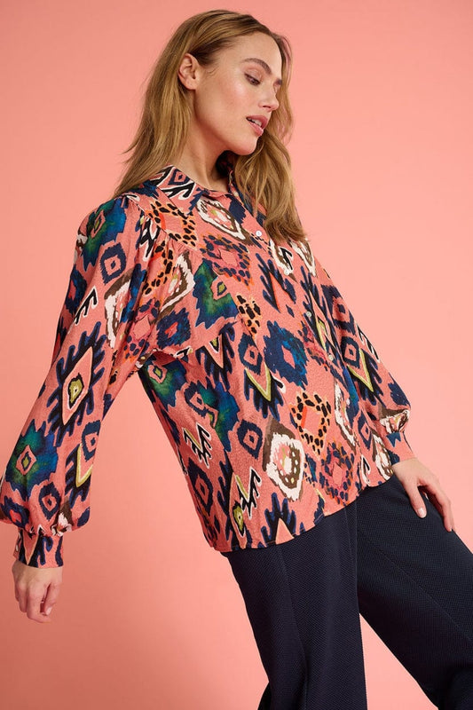 POM Amsterdam Blouses Pink / 34 BLOUSE - Crafts Dusty Pink
